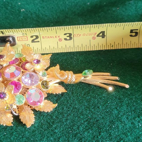vtg Graciano flower brooch - Picture 3 of 5